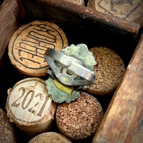 Vintage Turquoise Silver Ring - Picture 2 of 8